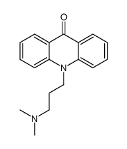10-(3-dimethylaminopropyl)acridin-9-one结构式