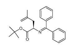 (R)-tert-butyl 2-[(diphenylmethylene)amino]-4-methylpent-4-enoate结构式