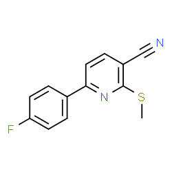 6-(4-Fluorophenyl)-2-(methylsulfanyl)nicotinonitrile structure