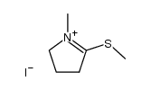 3,4-dihydro-1-methyl-2-(methylthio)-5H-pyrrolium iodide结构式