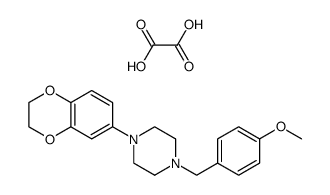 1-(1,4-benzodioxan-6-yl)-4-(4-methoxybenzyl)piperazine oxalate结构式
