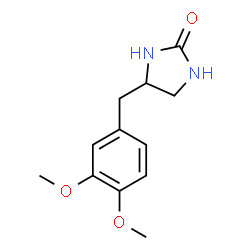 4-((3,4-dimethoxyphenyl)methyl)-2-imidazolidinone结构式