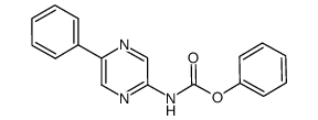 (5-phenylpyrazin-2-yl)carbamic acid phenyl ester结构式