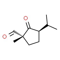 Cyclopentanecarboxaldehyde, 1-methyl-3-(1-methylethyl)-2-oxo-, (1R,3R)-rel- (9CI)结构式