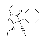 diethyl 2-(cycloocten-1-yl)-2-prop-1-ynylpropanedioate Structure