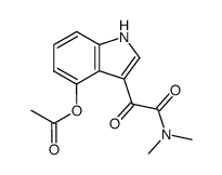 3-dimethylaminooxalyl-4-acetylindole结构式