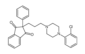 2-[3-[4-(o-Chlorophenyl)-1-piperazinyl]propyl]-2-phenyl-1,3-indanedione结构式