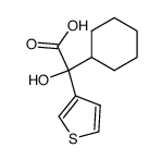 (+/-)-2-cyclohexyl-2-hydroxy-2-(3-thienyl)ethanoic acid结构式