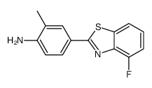 4-(4-fluoro-1,3-benzothiazol-2-yl)-2-methylaniline结构式