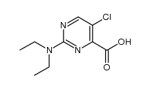 5-chloro-2-(diethylamino)pyrimidine-4-carboxylic acid结构式