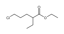 ethyl 5-chloro-2-ethylpentanoate结构式