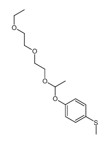 1-[1-[2-(2-ethoxyethoxy)ethoxy]ethoxy]-4-methylsulfanylbenzene结构式