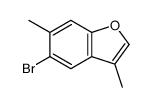 5-bromo-3,6-dimethyl-1-benzofuran结构式