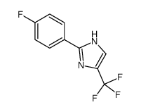 1H-IMIDAZOLE, 2-(4-FLUOROPHENYL)-5-(TRIFLUOROMETHYL)- structure