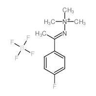 tetrafluoro-l4-borane, (E)-2-(1-(4-fluorophenyl)ethylidene)-1,1,1-trimethylhydrazin-1-ium salt结构式