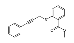 3-[2-(Methoxycarbonyl)phenylthio]-1-phenylpropyne结构式
