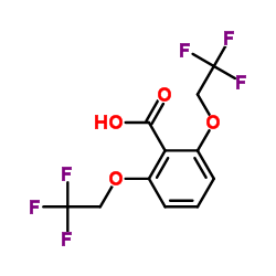 2,6-Bis(2,2,2-trifluoroethoxy)benzoic acid Structure