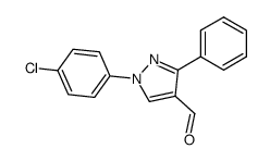1-(4-CHLOROPHENYL)-3-PHENYL-1H-PYRAZOLE-4-CARBALDEHYDE结构式