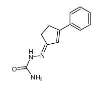 3-phenyl-cyclopent-2-enone semicarbazone结构式