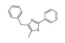 4-benzyl-5-methyl-2-phenyl-1,3-thiazole Structure