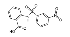 2-(3-nitro-benzenesulfonylamino)-benzoic acid Structure