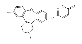 1,3,,4,14b-tetrahydro-2,7-dimethyl-2H-dibenzo[b,f]pyrazino[1,2-d][1,4]oxazepine maleate Structure