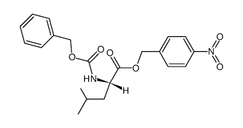 N-carbobenzoxy-L-leucine 4-nitrobenzyl ester结构式