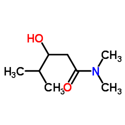 3-Hydroxy-N,N,4-trimethylpentanamide结构式