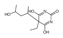 5-ethyl-5-(4-hydroxypentan-2-yl)-1,3-diazinane-2,4,6-trione Structure