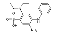 5-Amino-4-anilino-2-(diethylamino)benzenesulfonic acid Structure
