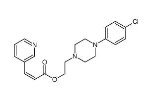 2-[4-(4-chlorophenyl)piperazin-1-yl]ethyl (E)-3-pyridin-3-ylprop-2-enoate结构式