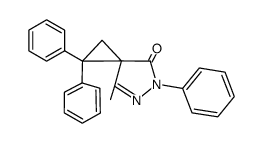 7-methyl-2,2,5-triphenyl-1-oxa-5,6-diazaspiro-[2,4]-hept-6-ene-4-one Structure