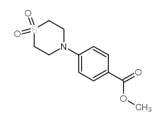 4-(1,1-二氧吗啉代硫)苯甲酸甲酯结构式
