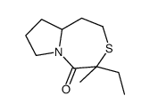 (4S,9aS)-4-ethyl-4-methyl-1,2,7,8,9,9a-hexahydropyrrolo[1,2-d][1,4]thiazepin-5-one结构式