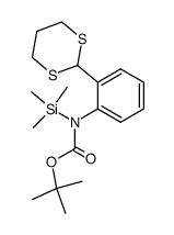 2-[2'-(N-Boc-N-trimethylsilyl-amino)phenyl]-1,3-dithiane结构式