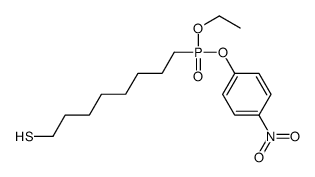 8-[ethoxy-(4-nitrophenoxy)phosphoryl]octane-1-thiol结构式