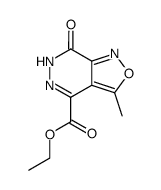 ethyl [(6,7-dihydro-3-methyl-7-oxo)isoxazole[3,4-d]pyridazinyl]-4-carboxylate Structure