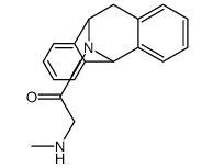 1-(10,11-dihydro-5H-5,10-epiminodibenzo[a,d][7]annulen-12-yl)-2-(methylamino)ethan-1-one结构式