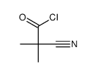 2-cyano-2-methylpropanoyl chloride Structure