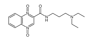 1,4-dioxy-quinoxaline-2-carboxylic acid 3-diethylamino-propylamide Structure