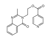 2-(2-methyl-4-oxoquinazolin-3-yl)ethyl pyridine-4-carboxylate Structure