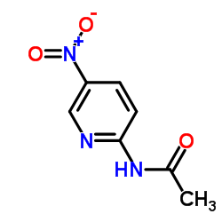 2-乙酰胺基-5-硝基吡啶结构式