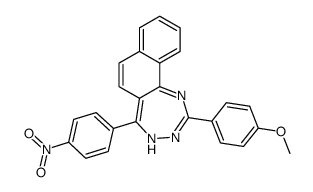 2-(4-methoxyphenyl)-5-(4-nitrophenyl)-4H-benzo[i][1,3,4]benzotriazepine Structure
