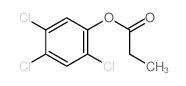 Phenol,2,4,5-trichloro-, 1-propanoate结构式