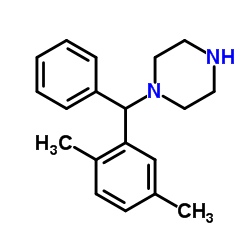 1-[(2,5-Dimethylphenyl)(phenyl)methyl]piperazine结构式