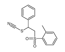 [2-(2-methylphenyl)sulfonyl-1-phenylethyl] thiocyanate Structure