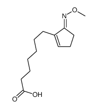 7-(5-methoxyiminocyclopenten-1-yl)heptanoic acid结构式