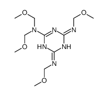 2-N,2-N,4-N,6-N-tetrakis(methoxymethyl)-1,3,5-triazine-2,4,6-triamine Structure