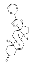 Androst-5-en-3-one,17-(benzoyloxy)-, (17b)- (9CI)结构式