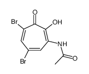 3-acetamido-5,7-dibromotropolone Structure